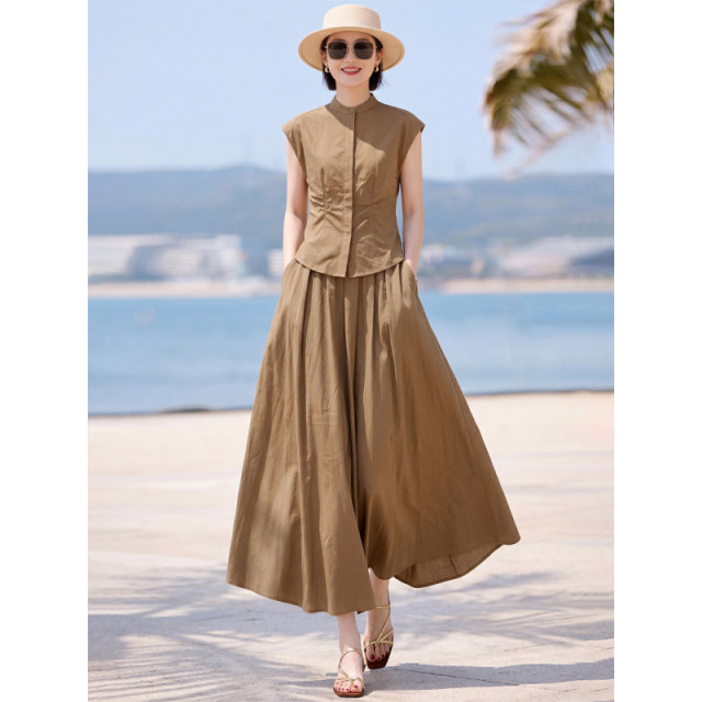 Summer Sophistication ແລະ Elegant A-Line Skirt Slimming ສອງສິ້ນຊຸດ