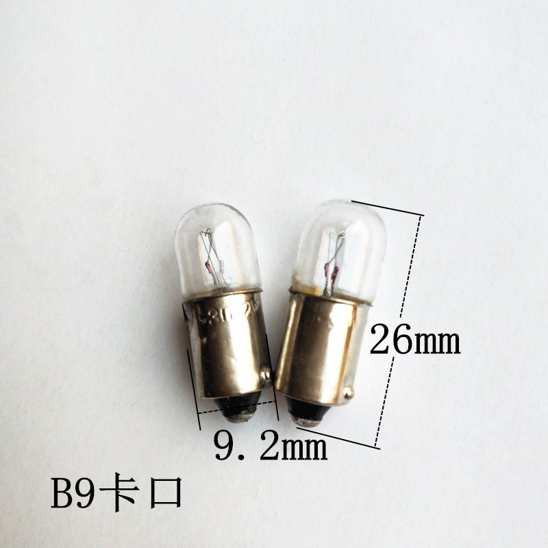 仪器按钮指示灯泡E10B9小灯珠30V2W3W卡口螺口小柱形灯信号灯暖光 - 图2