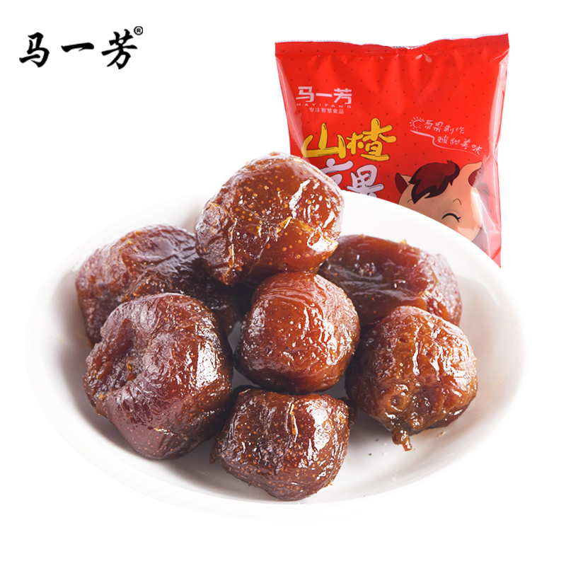马一芳食品旗舰店新鲜山楂球蜜饯果脯干山楂凉果500g宝宝开胃零食无添加儿童小包装0