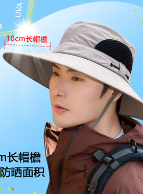 夏季防紫外线遮阳帽户外防晒帽