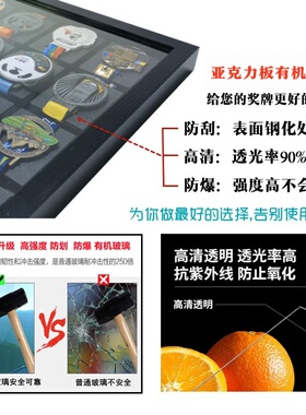 马拉松奖牌展示框工匠铝合金
