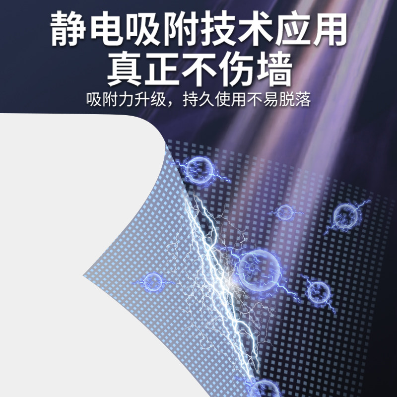 静电白板墙贴可移除擦写不伤墙儿童房卧室涂鸦画画写字板墙壁贴纸,淘宝优惠券,粉丝福利购,淘宝优惠卷