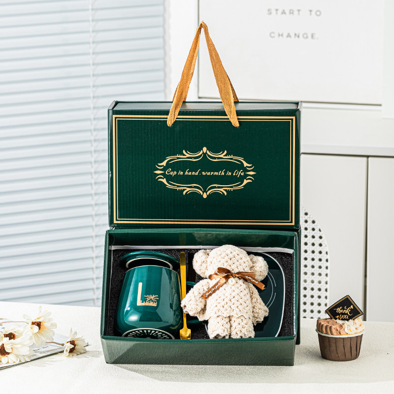 杯子伴手礼实用小礼品定制活动开业赠品客户毛巾礼盒生日结婚回礼