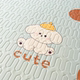 2025 new bed sheets printed solid color ice silk cool latex mat student dormitory home mat three-piece set
