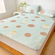 2025 new bed sheets printed solid color ice silk cool latex mat student dormitory home mat three-piece set