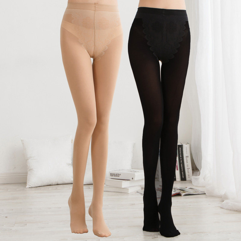 肉色自然打底中厚春秋款蝴蝶连裤袜 芭馨莎短袜/打底袜/丝袜/美腿袜