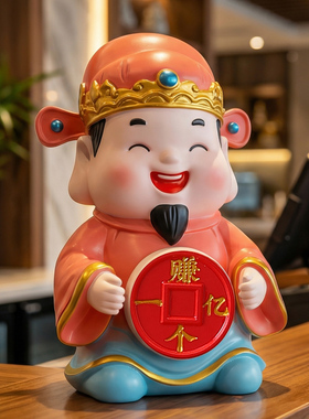 新居玄关开业收银台摆件吉祥礼物