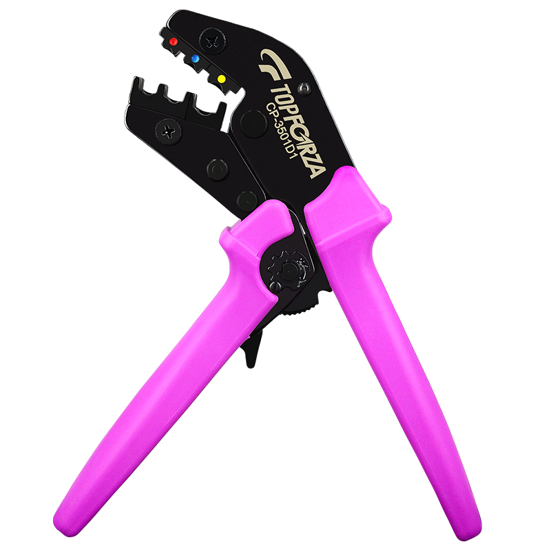 拓伏锐压线钳进口YO绝缘端子棘轮压接钳象鼻子端子钳冷压接线钳子