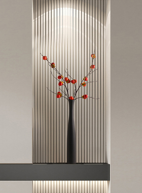 柿柿如意摆件客厅玄关壁龛