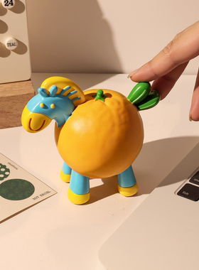 2026卡通马年吉祥物马到橙功摆件