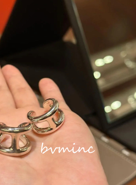 bvminc S925银 H字光面戒指 养马人的快乐