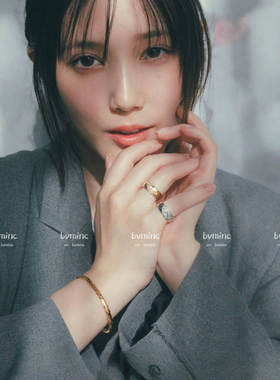 bvminc 日杂同款25新款斜刘海钻菱格纹戒指 珠宝级