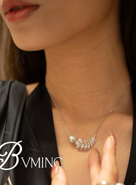 bvminc 羽毛珍珠项链 珠宝系列