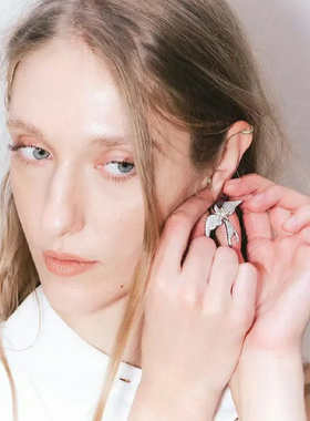 bvminc 25新款飞鸟choker 项链 飞鸟耳环