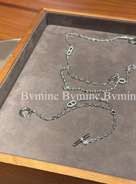 24新款纯银双层猪鼻子碎钻手链 OT扣