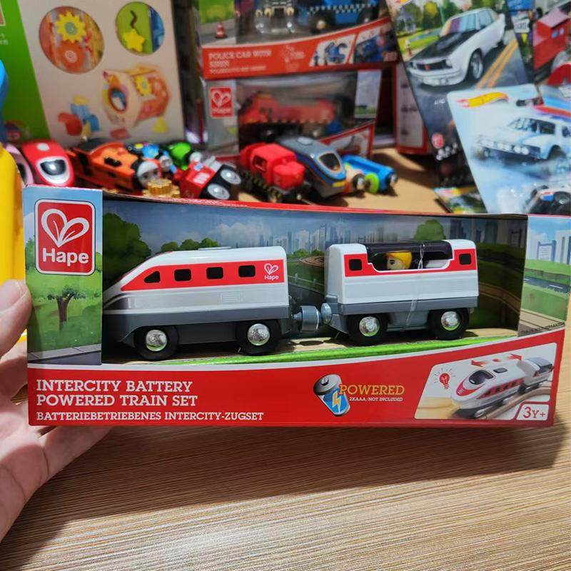 Hape电动木质小火车头轨道儿童益智玩具磁吸火车兼容宜家火车轨道,淘宝优惠券,粉丝福利购,淘宝优惠卷