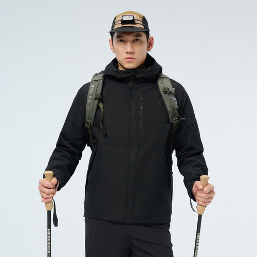 outdoor products 加州云雀梭织外套男防泼水户外连帽外套通勤 - 图3