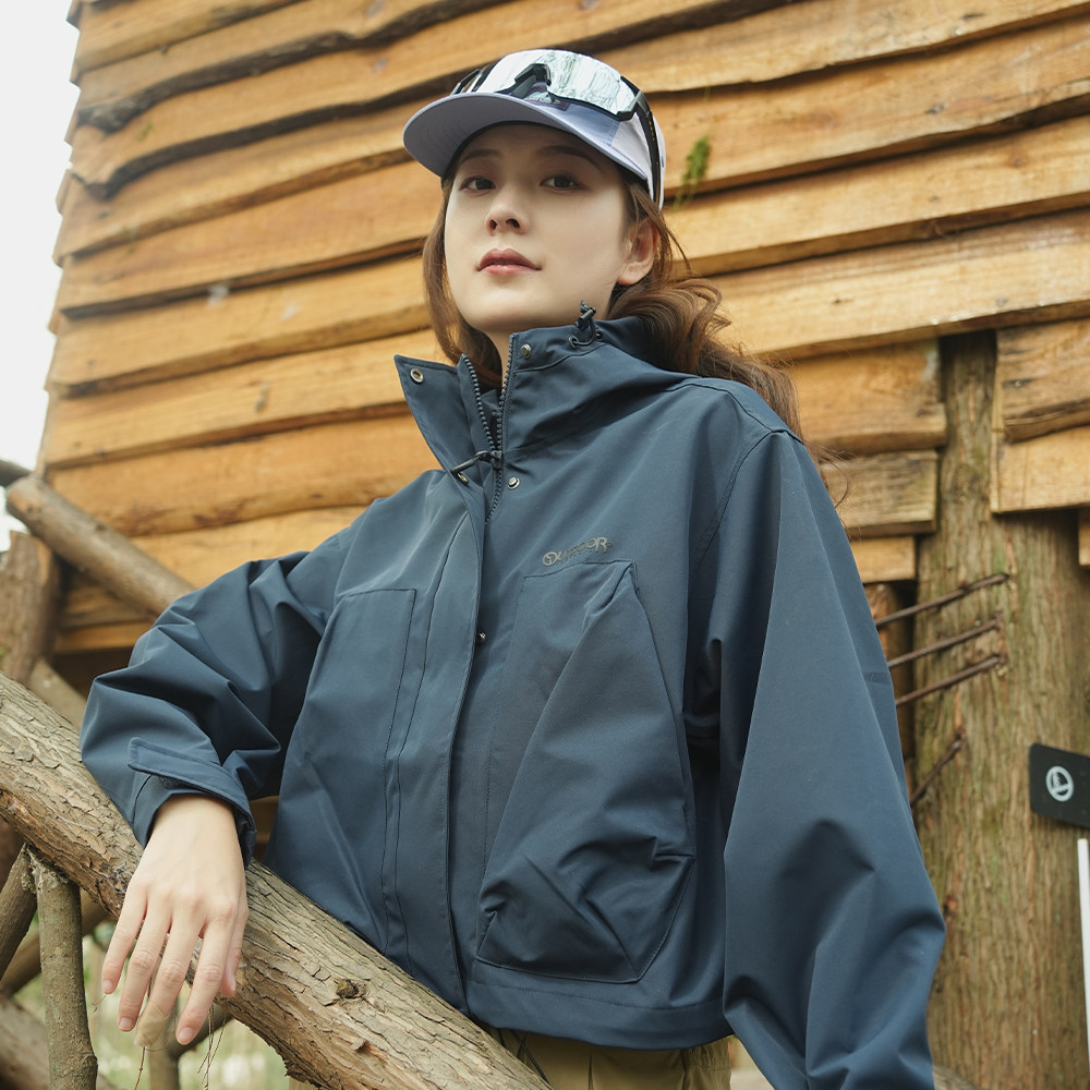 outdoor products 2025秋冬新款梭织外套女户外防泼水透湿短外套,淘宝优惠券,粉丝福利购,淘宝优惠卷