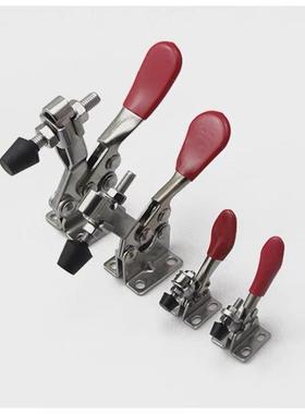 304不锈钢水平式 垂直式 推拉式快速夹具压紧器工装夹钳肘夹焊接