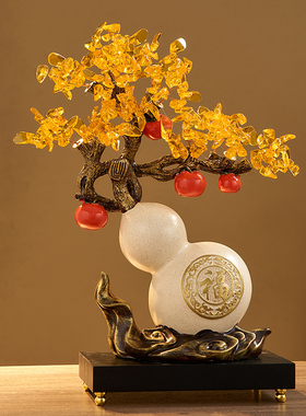 葫芦摆件招财发财树朋友开店店铺