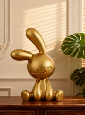 艺术兔子摆件装饰品新房礼物
