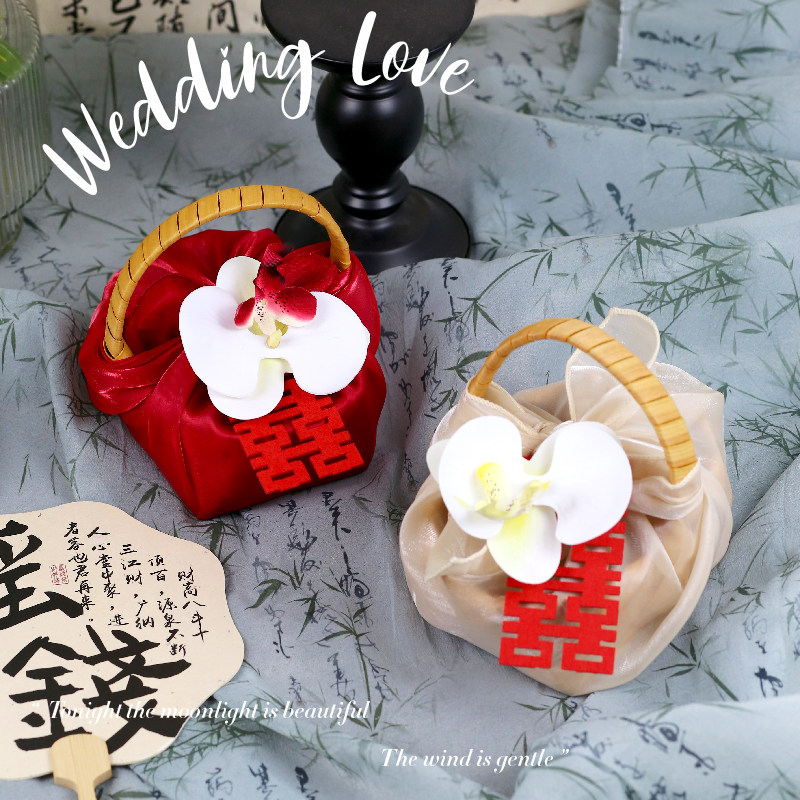 2025新款结婚喜糖盒成品含糖套餐精致竹篮伴手礼高端小众创意中式,淘宝优惠券,粉丝福利购,淘宝优惠卷