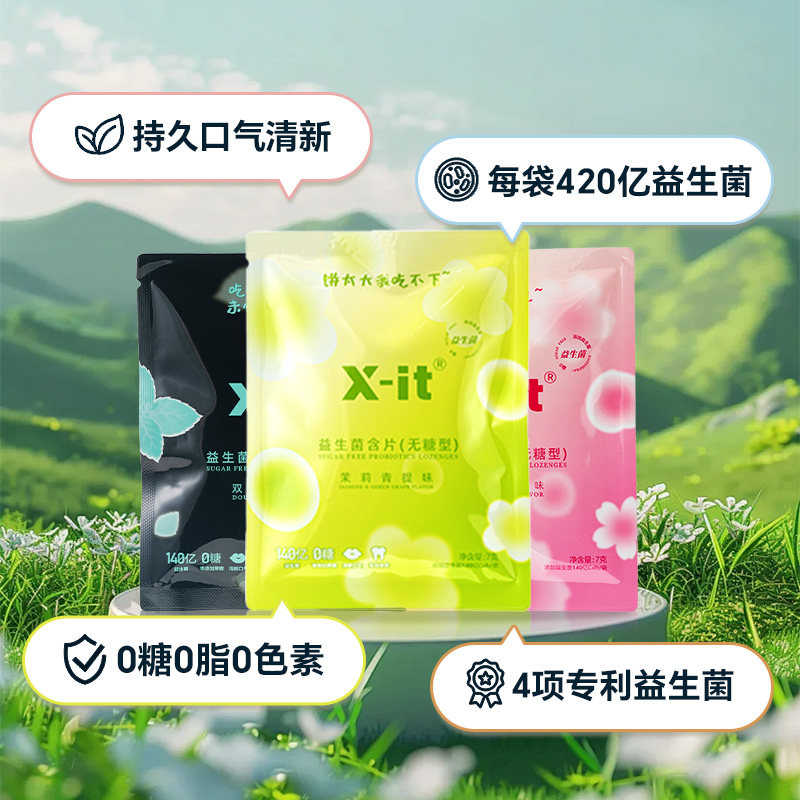 IMINT无糖薄荷糖口气清新糖果约会神器清凉持久型含片便携口香糖