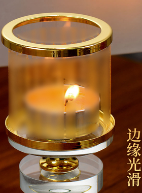 藏村烫金般若波罗烛台酥油灯