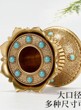 藏村家用摆件手摇转轮底座