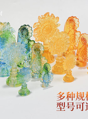 藏村琉璃摆件酥油花雕花