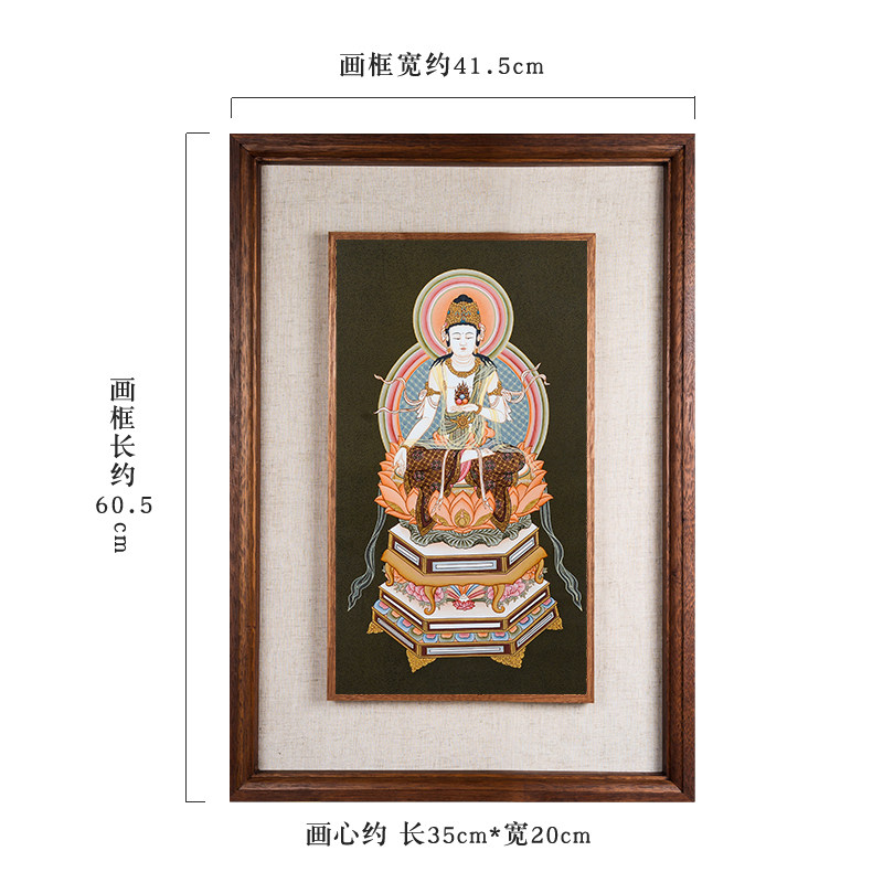 藏村东密大日如来唐卡玄关挂画西藏手绘尼泊尔进口唐密挂件装饰画_虎窝淘