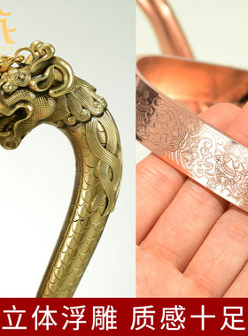 藏式手提铜壶烧水壶铜装饰摆件