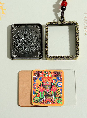 男女饰品项链手绘小唐卡挂件吊坠