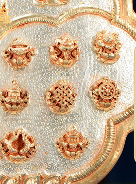 铜制摆件中式客厅鎏金鎏银