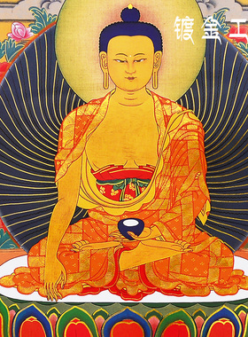 藏村释迦牟尼唐卡挂画