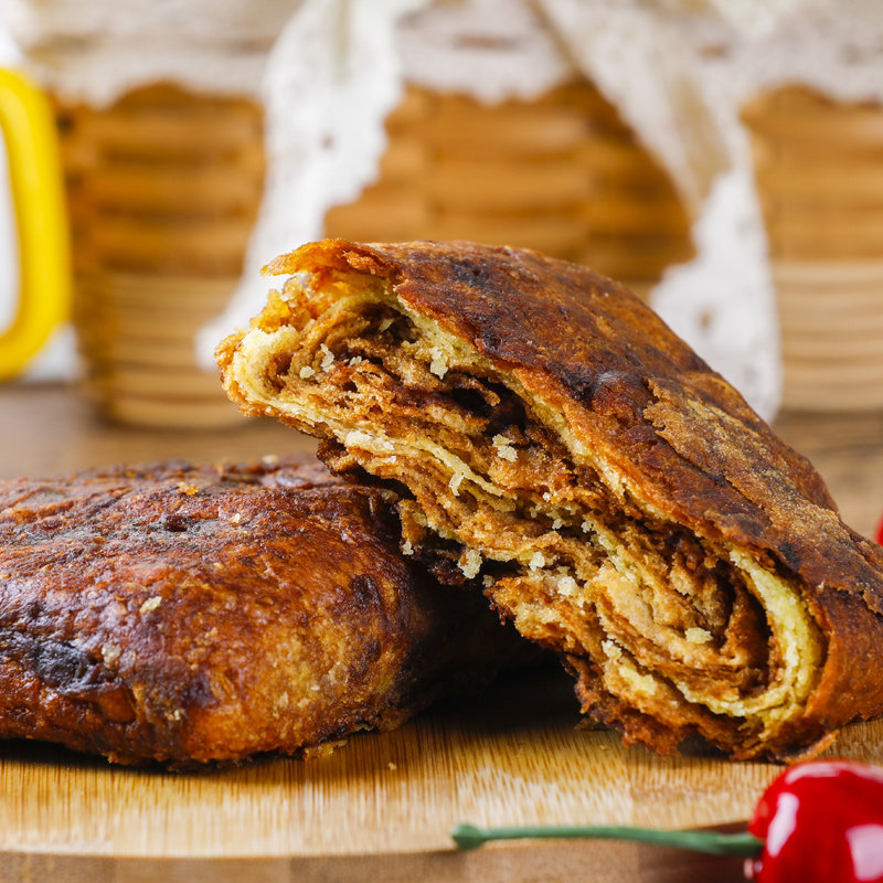 呼市红脸酥红糖焙子营养早餐红糖饼150g*5传统手工糕点锅盔烧饼子_虎窝淘