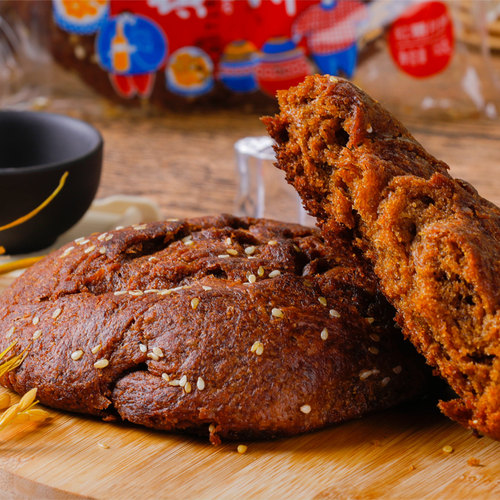 红脸酥香酥红糖焙子胡麻油丰镇月饼营养早餐红糖饼糕点锅盔烧饼子 - 图1
