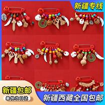 Xinjiang Tibetan baby boy supplies Peach Wood Pendant baby Bipin newborn piggy Pregnant Woman Zhu Sandbaby