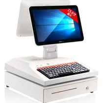 Supermarket Convenience Store Cashier Orders Silver Machine Single Double Screen Touch Screen Cashing Machine All Mother & Baby Drugstore Fruits & Vegetables Weighing Sweep