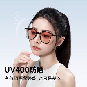 明星同款新款茉寻钛金折叠防晒墨镜女时尚偏光太阳眼镜UV400