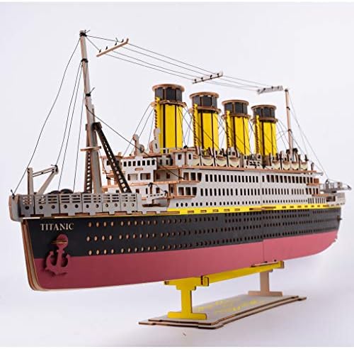 Bitopbi Large Size Titanic Model 3D Wooden Puzzles Cruise Sh - 图2