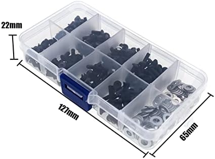 Nuofan 340PCS Universal RC Screws Kit Repair Tool M3/M4 Flat - 图0