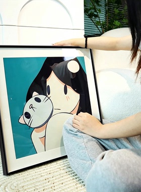 天野健维纳版画潮流艺术卡通挂画