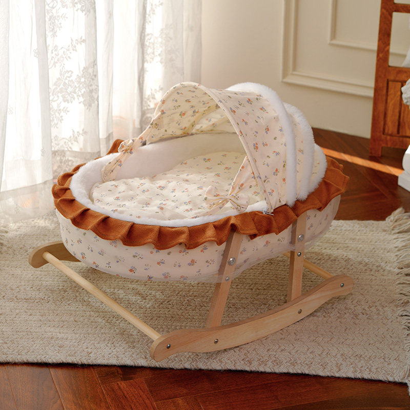 实木猫窝冬季保暖半封闭式安全感帐篷猫咪躺椅摇床四季通用可拆卸,淘宝优惠券,粉丝福利购,淘宝优惠卷