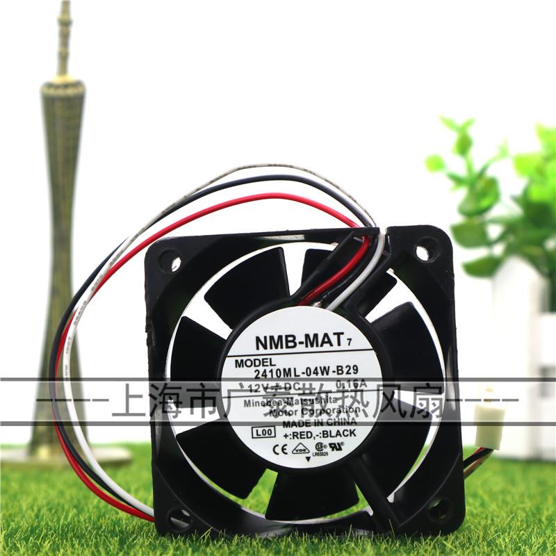 NMB 2410ML-04W-B29/B20 12V 0.16A 6025 6CM 三线双滚珠散热风扇 - 图3