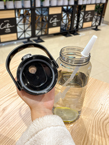 Music Buckle Music Buckle Water Cup Large Capacity With Straw Sports Kettle Super 2000ml Portable Travel Plastic Drinking Cup