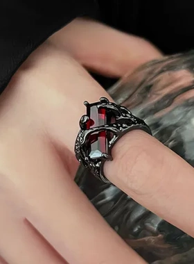 女指环戒指轻奢暗黑风个性甜高级感酷风开口小众时尚ins荆棘设计