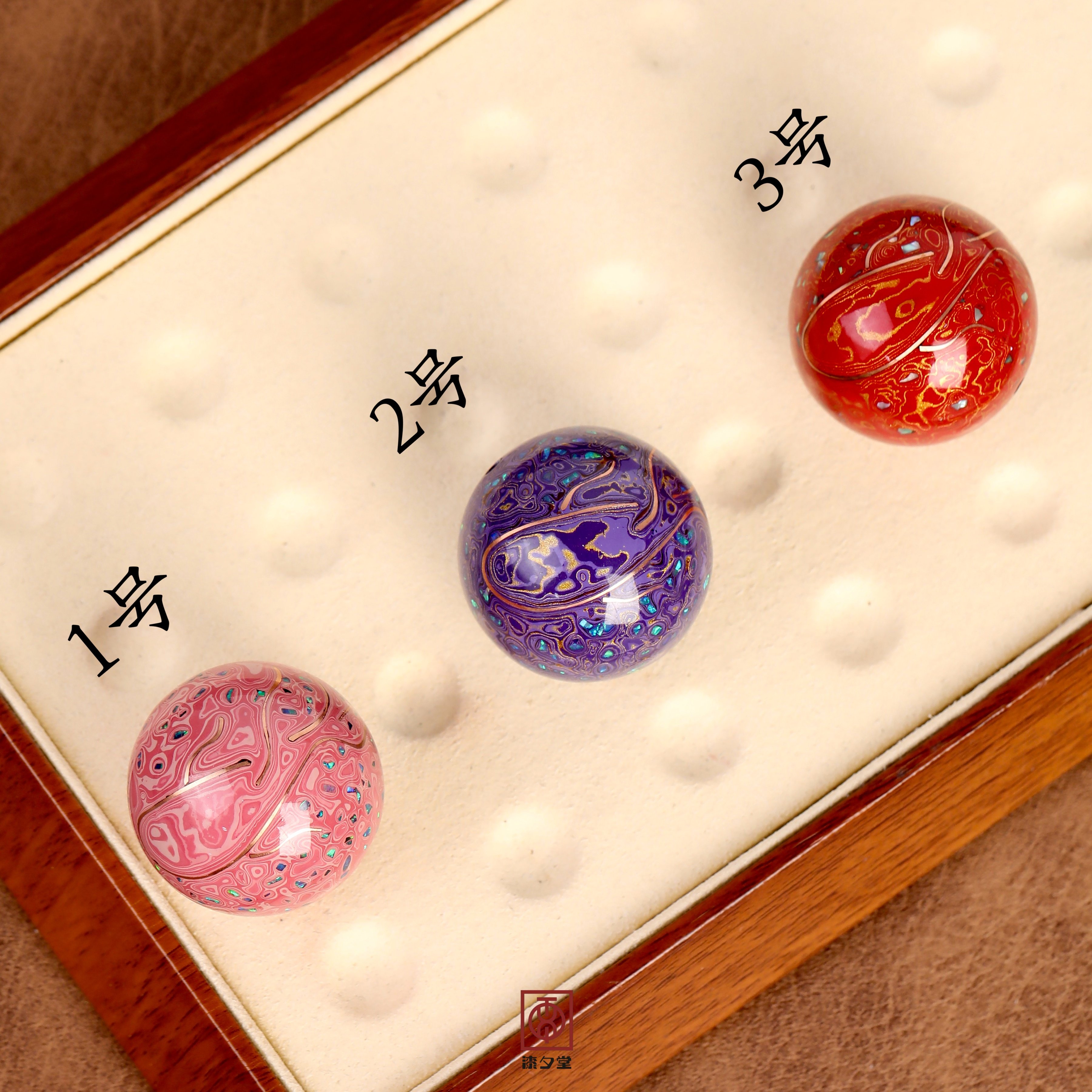 非遗匠心工艺大漆珠单珠散珠手串漆器中国风手工艺品30mm圆珠DIY,淘宝优惠券,粉丝福利购,淘宝优惠卷