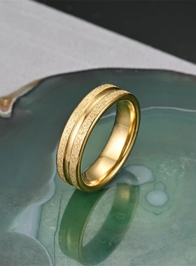 跨境爆款饰品不锈钢可转动戒指男钛钢欧美亚马逊情侣指环