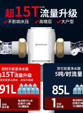 滨特尔前置过滤器家用反冲洗大流量15T全铜防爆S160全屋净水器